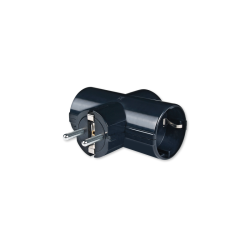 T Razvodnik sa 3 prikljucnice 16A/250V crni - 320.13