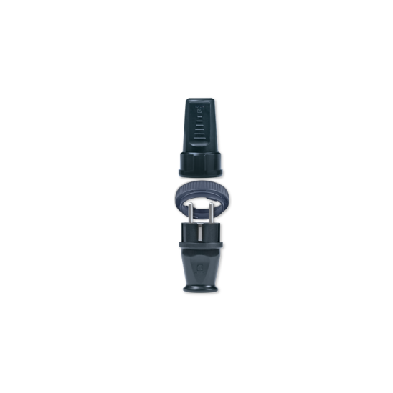 Set pribora za produzni kabal - utikac 305, crni / crni prsten - 4065.13