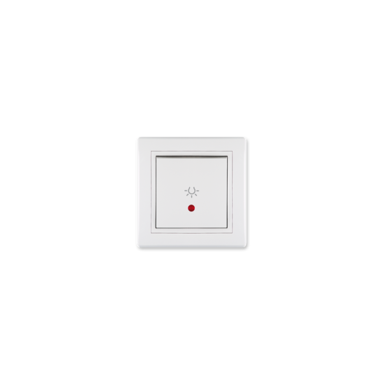 PRESTIGE Taster sklopka za svetlo sa indik. 10A/250V BELA b/m - 609I.00