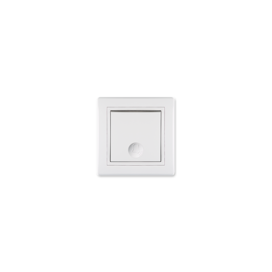 PRESTIGE Taster sklopka za zvono bez indik. 10A/250V BELA - 610.000