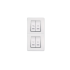 MODE Sklopka za kupatilo sa indikacijom 2x10+2x16A/250V - vertik. Bela - 66914.00