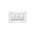 EXPERIENCE Set sklopki za kupatilo 3x16AX/250V sa indikacijom. Univerzalni EXP, beli - 72310.00