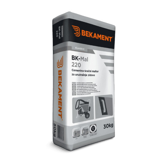 BK - Mal 220 UNUTRAŠNJI cementno-krecni malter 30 kg