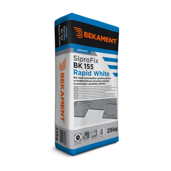BK - SIPROFIX 155 Rapid White {C2T} 25 kg* BK - SIPROFIX 155 Rapid White {C2T} 25 kg*
