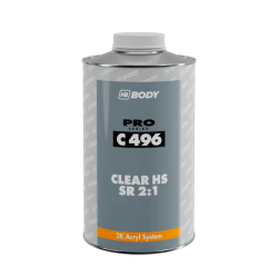 BODY C 496 CLEAR HS SR (2:1) HS 1 lit - bezbojna