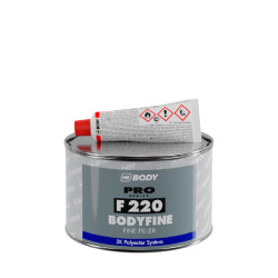 BODY F220 BODYFINE 2K fini PES. kit 1 kg - bela