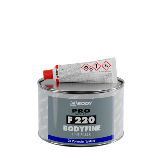 BODY F220 BODYFINE 2K fini PES. kit 0.25 kg - bela