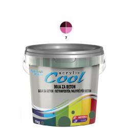 COOL Akrilna BOJA ZA BETON 1 kg – bordo 7