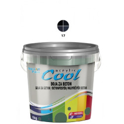 COOL Akrilna BOJA ZA BETON 1 kg – crna 17