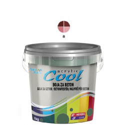 COOL Akrilna BOJA ZA BETON 1 kg – oksid crvena 8