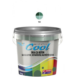 COOL Akrilna BOJA ZA BETON 1 kg – oksid zelena 14