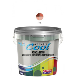 COOL Akrilna BOJA ZA BETON 1 kg – satinober 10