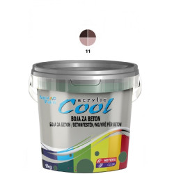 COOL Akrilna BOJA ZA BETON 1 kg – smeđa 11