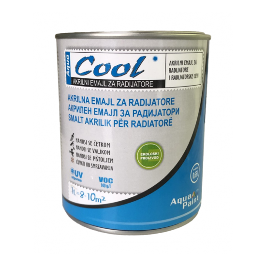 COOL AKRILNI Emajl za drvo I metal 0,65 lit – radijator beli