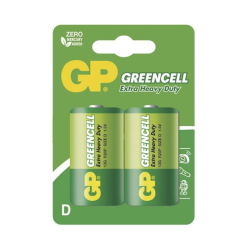 GreenCell – Cink Karbon baterija D / 1.5 V (13G-U2/R20) – blister 2 kom