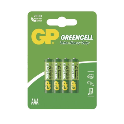 GreenCell – Cink Karbon baterija AAA / 1.5 V (24G-U4/R03) – blister 4 kom