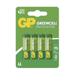 GreenCell – Cink Karbon baterija AA / 1.5 V (15G-U4/R6) – blister 4 kom