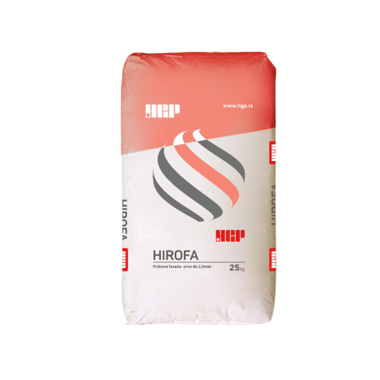 HIROFA prskana fasada (zrno do 2mm) 25 kg HIROFA prskana fasada (zrno do 2mm) 25 kg