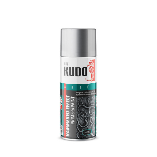 KUDO 2u1 BOJA EFEKAT KOVANOG GVOŽĐA 400 ml -  Srebrno Sivo Braon