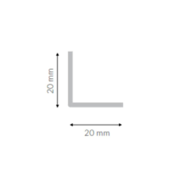 PVC LK uni. spoljasnji ugaoni profil 20 x 20 x 2700 mm hrast - 2893