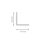 PVC LK uni. spoljasnji ugaoni profil 20 x 20 x 2750 mm bela - 4984 - 5907584871215\r\n