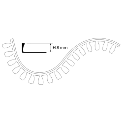 FP Profil LF1A 2.5m - aluminijum.00 - 0753