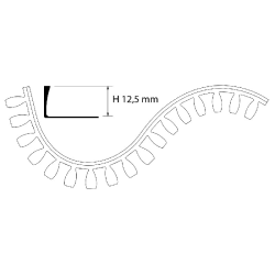 FP Profil LF3A 2.5m - aluminijum.00 - 3270
