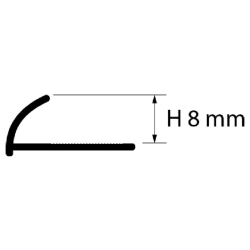 FP Profil Z1A 2.5m - anodiziran aluminijum.02 - 2141