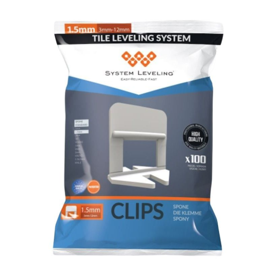 SL - Nivelator Spona bela 1.5mm - (pakovanje 100 kom.) S-23mm