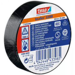 Elektroizolaciona traka TESA 10 m : 15 mm CRNA (10 / 250) - 53988-00010-00