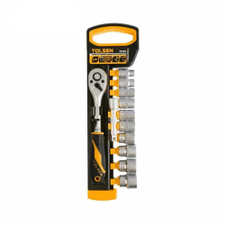 SET NASADNIH KLJUČEVA SA RUČICOM 3/8\" 12-DELNI (M5-M12)