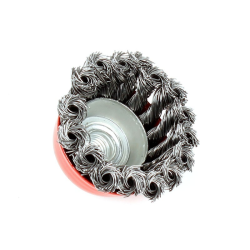 BB Rotaciona celicna cetka od upletene zice 100 mm sa navojem M14 - BPC232100