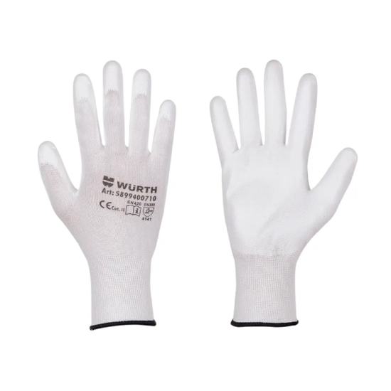 Zaštitna rukavica White PU, vel. 9
