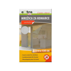 Mrežica za komarce samolepljiva BELA - 110 cm x 130 cm - FMSBE1113