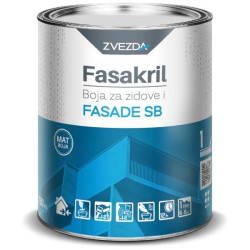 FASAKRIL Boja za zidove I fasade SB (na bazi rastvaraca)  0.75 lit