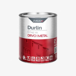 DURLIN Emajl za drvo I metal – crveni RAL 3020  0.75 lit